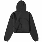 ERL Swirl Fleece Popover Hoody in Black