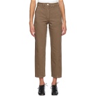 Lemaire SSENSE Exclusive Brown Twisted Jeans
