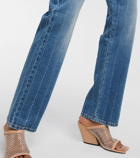Stella McCartney - Embellished cropped jeans
