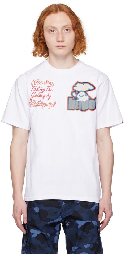 Photo: BAPE White Multi Motif T-Shirt