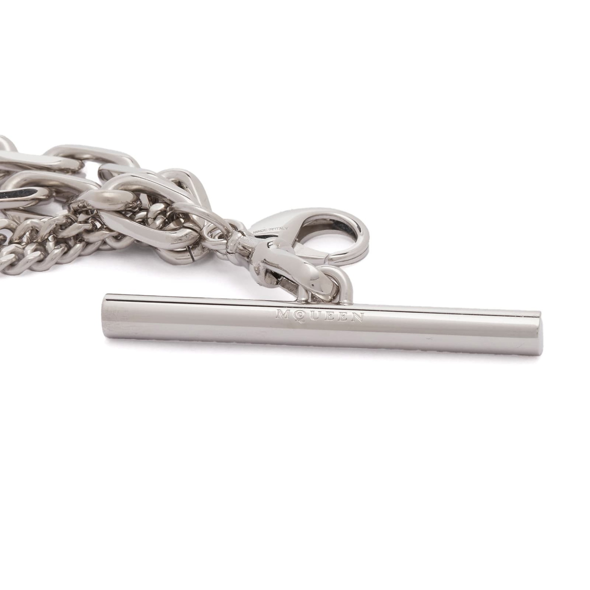 Alexander McQueen Men's Sling Bracelet in Silver Alexander
