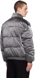 7 DAYS Active Silver Printed Puffer Jacket