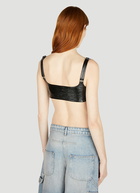 Courrèges - Vinyl Suspenders Bra in Black