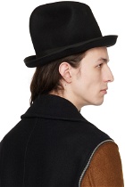 Comme des Garçons Homme Plus Black Wool Structured Hat