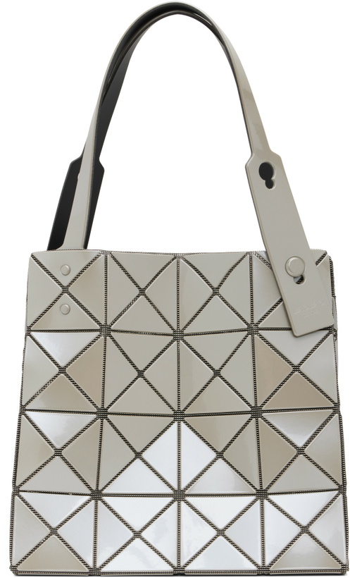 Photo: BAO BAO ISSEY MIYAKE Gray Carat Bag