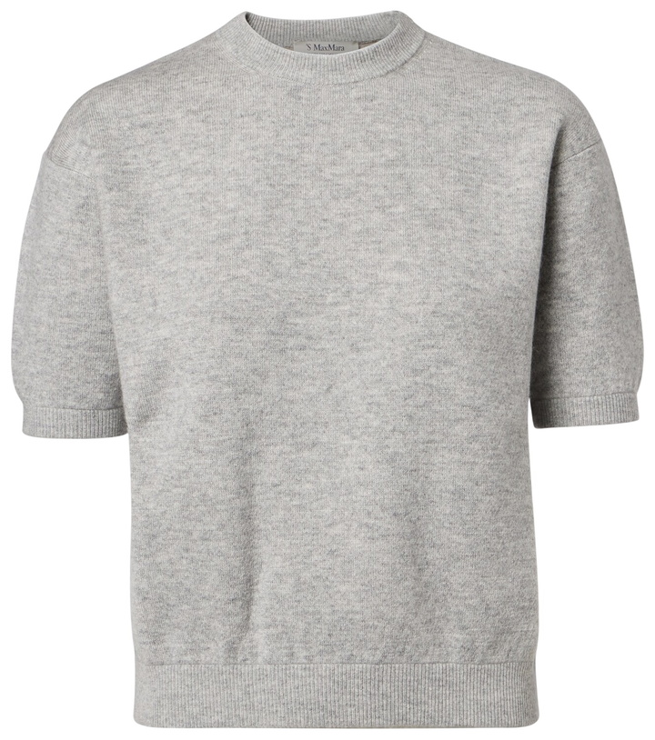 Photo: 'S Max Mara Knitted wool and cashmere-blend T-shirt