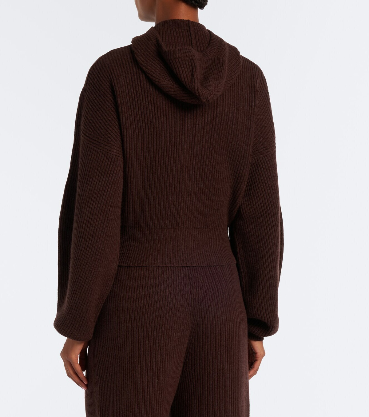 Sportmax Ribbed-knit wool and cashmere cardigan