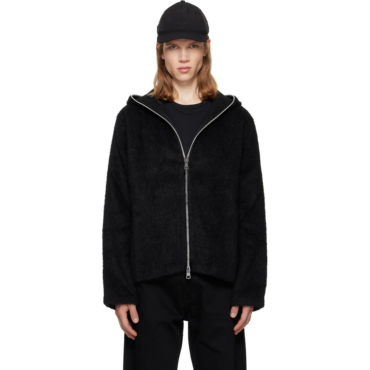 OUR LEGACY Black Full Zip Hoodie