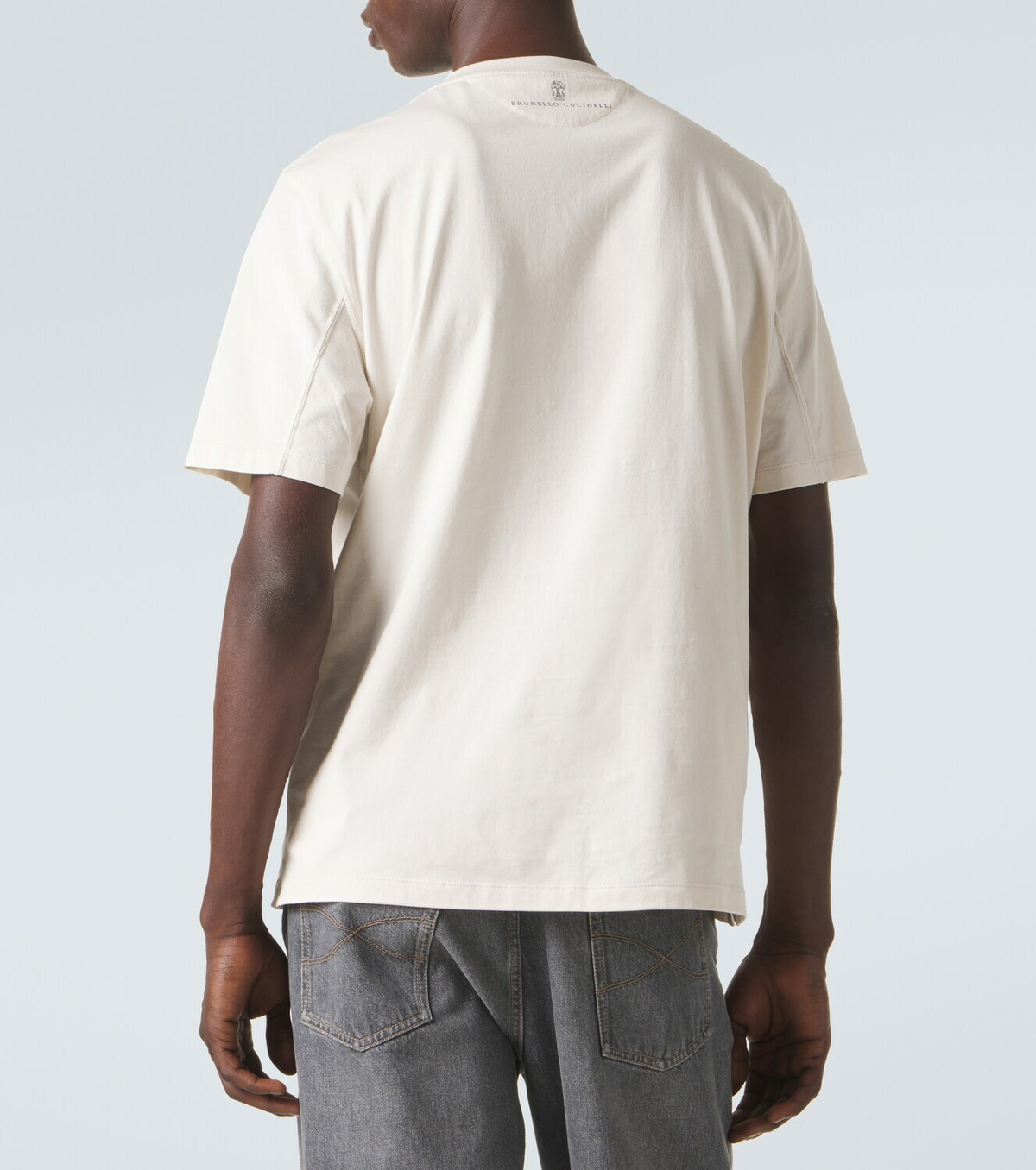 Brunello Cucinelli Printed cotton jersey T-shirt