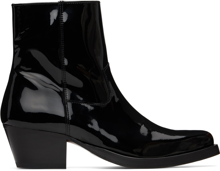 Photo: Ernest W. Baker Black Western Boots