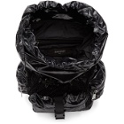 Balmain Black Elite Shiny Nylon Backpack