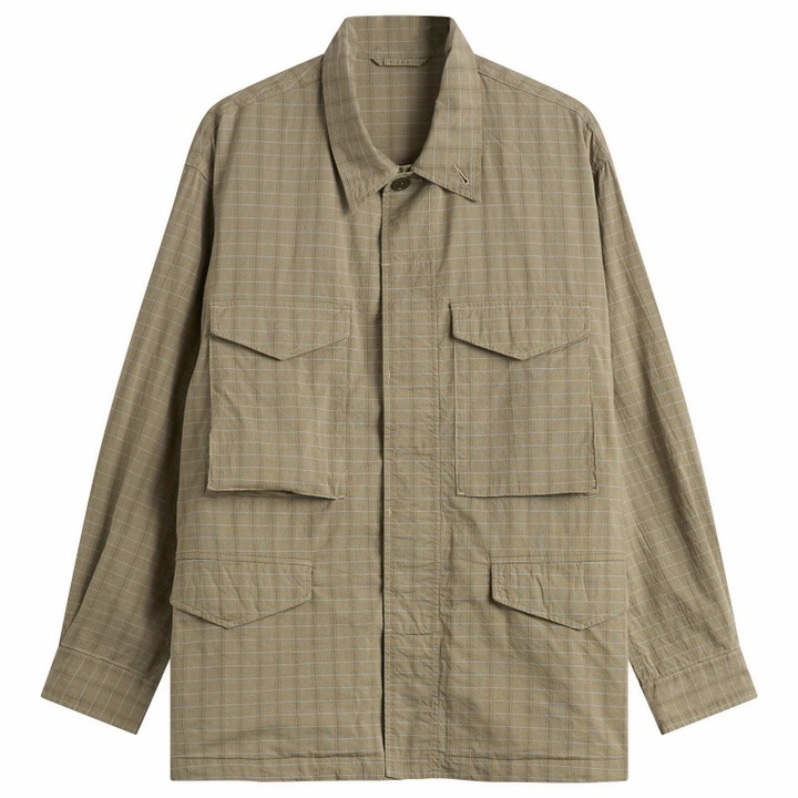 Photo: Unlikely Dry Goods Men's M-51 Shirt Jacket in Green Plaids