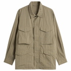Unlikely Dry Goods Men's M-51 Shirt Jacket in Green Plaids