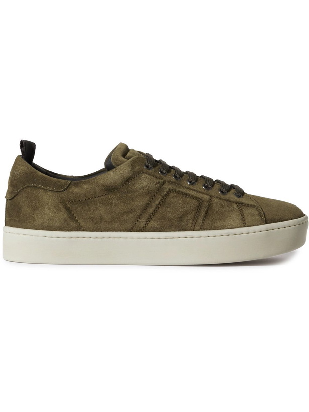Photo: Officine Creative - Kilim Suede Sneakers - Green