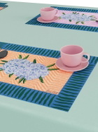LISA CORTI Set Of 2 Oleander Peach Placemats
