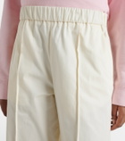 Jil Sander Pleated cotton wide-leg pants
