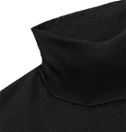 Saman Amel - Cashmere and Silk-Blend Rollneck Sweater - Black