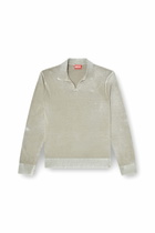 Diesel Polo jumper with faded reverse print - Knitwear - Man -