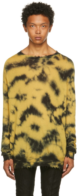 Photo: FREI-MUT Yellow & Black Cashmere Edge Sweater