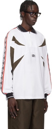 Umbro White Taped Polo