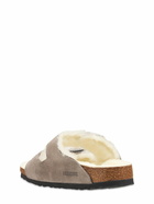 BIRKENSTOCK - Arizona Shearling & Suede Sandals