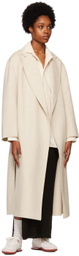 by Malene Birger Off-White Ayvian Double-Breasted Coat