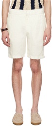 Orlebar Brown White Cornell Shorts