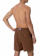 MC2 Saint Barth Brown Classic Stretch Comfort Swim Shorts