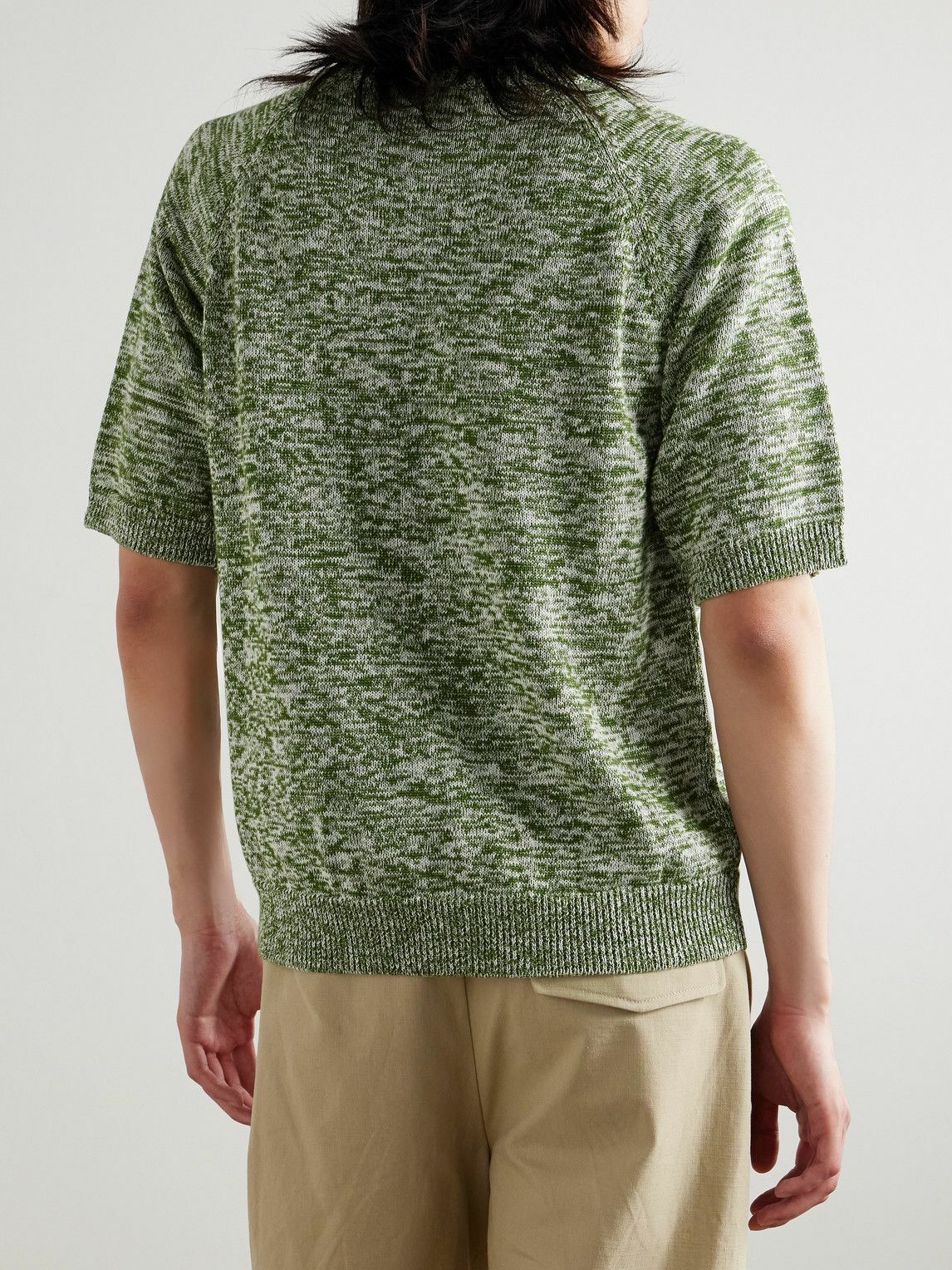 Federico Curradi - Linen and Organic Cotton-Blend T-Shirt - Green
