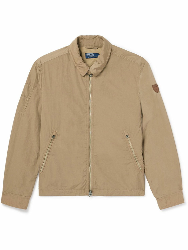 Photo: Polo Ralph Lauren - Logo-Appliquéd Recycled-Shell Bomber Jacket - Brown