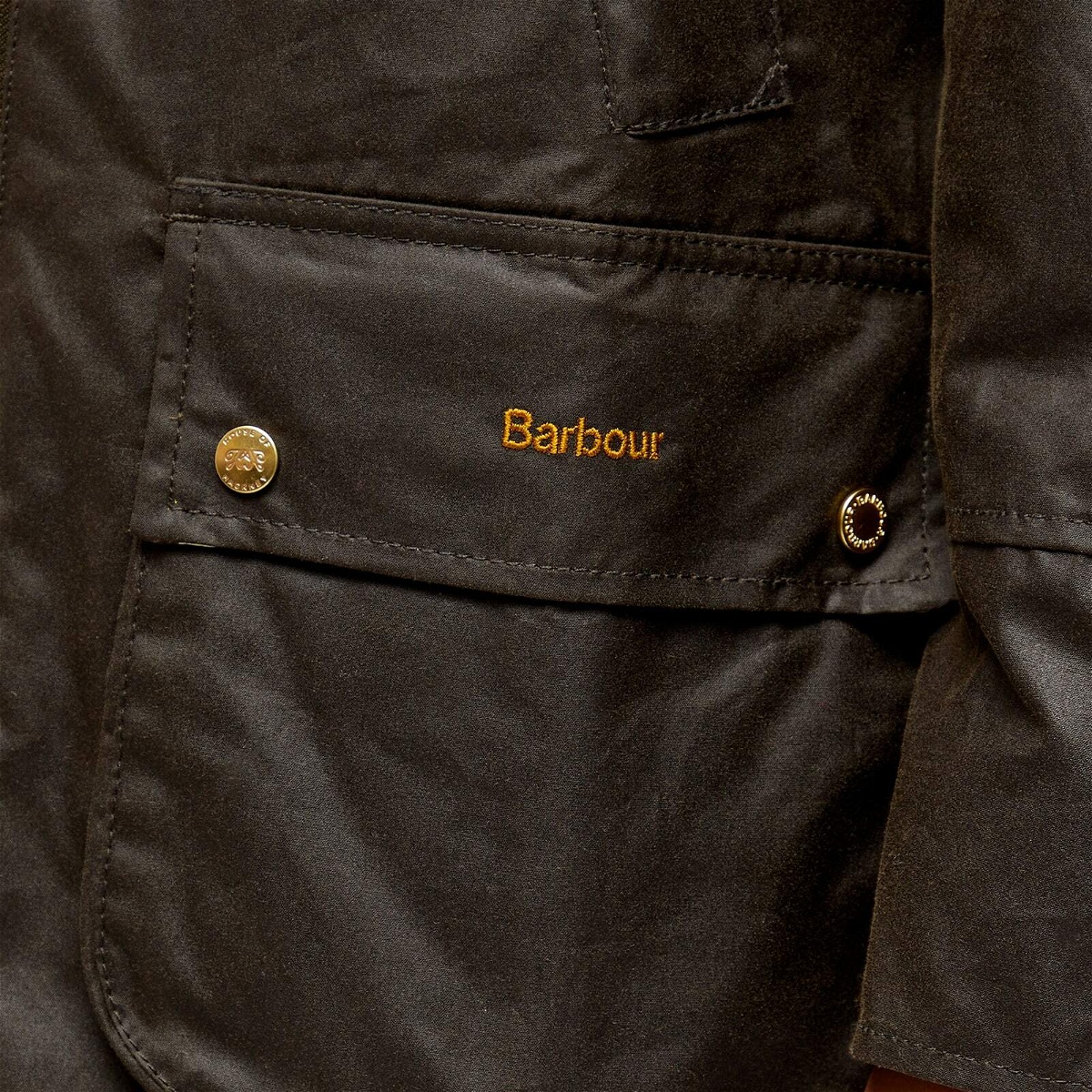 Barbour Women's House Of Hackney Handley Wax Jacket in Olive/Equus ...