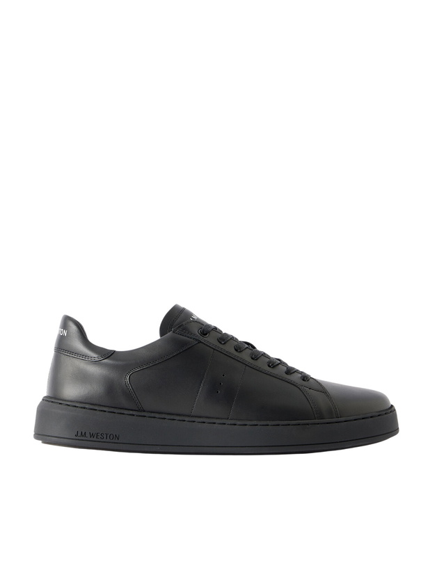 Photo: J.M. Weston - On Time Leather Sneakers - Black