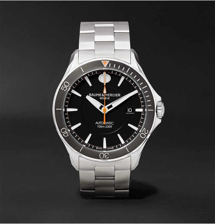 Photo: Baume & Mercier - Clifton Club Automatic 42mm Stainless Steel Watch, Ref. No. 10340 - Black