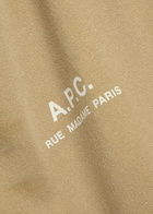 A.P.C. Logo-print Cotton T-shirt Khaki
