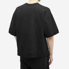 Monitaly Men's Short Sleeve Crew Sweater in Black