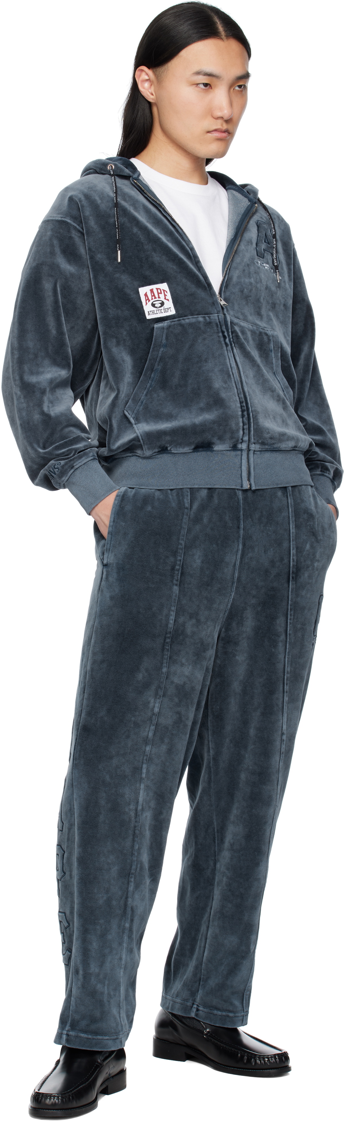 AAPE by A Bathing Ape Navy AAPE Injection Hoodie