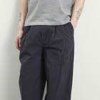 Danton Men's Double Pleat Easy Pants in Navy