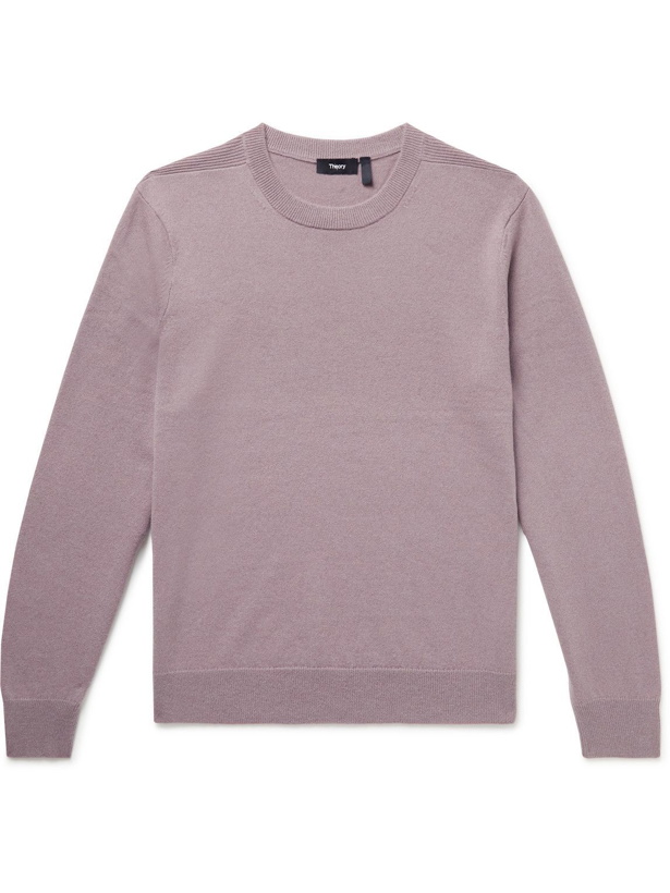 Photo: Theory - Hilles Cashmere Sweater - Purple