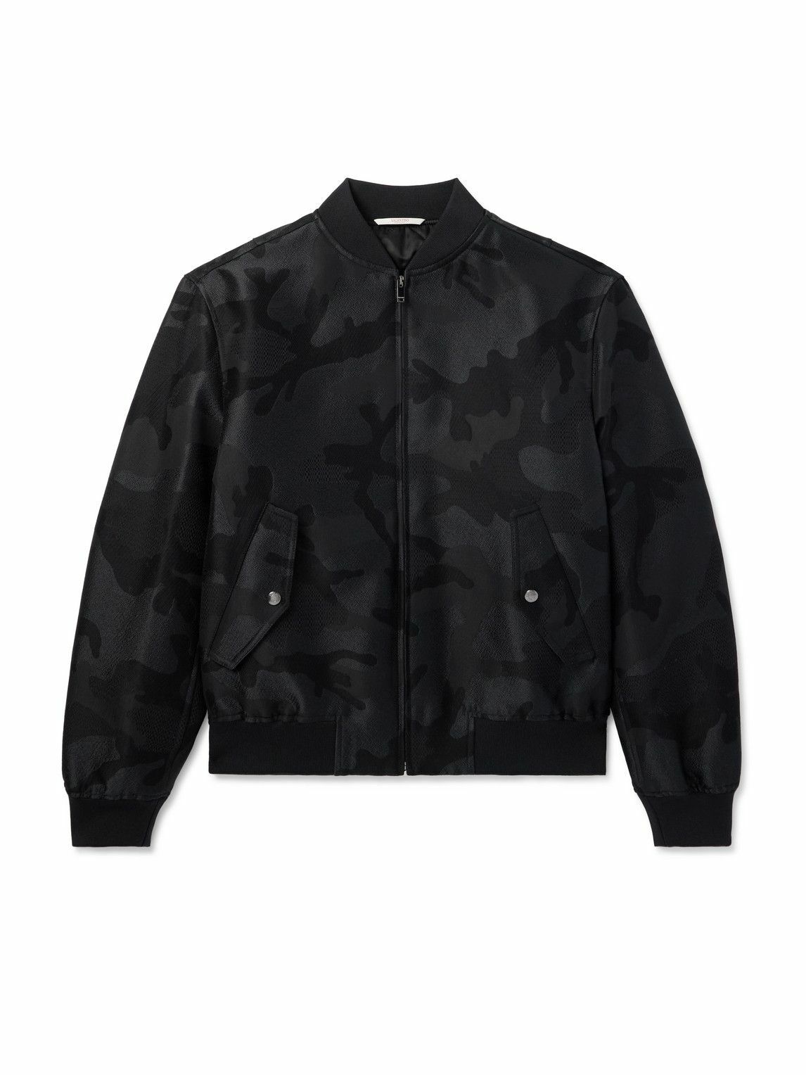 Phoebe English Black Corduroy Double Collar Bomber Jacket Phoebe English