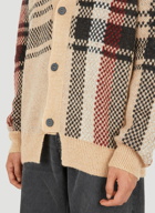 Johnny Plaid Cardigan in Beige