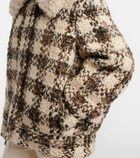 Moncler Grenoble Camlez shearling-trimmed wool down jacket
