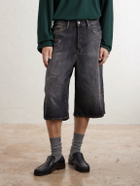 Acne Studios - Cotton Denim Shorts - Gray