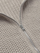 Our Legacy - Shrunken Open-Knit Cotton Zip-Up Sweater - Brown