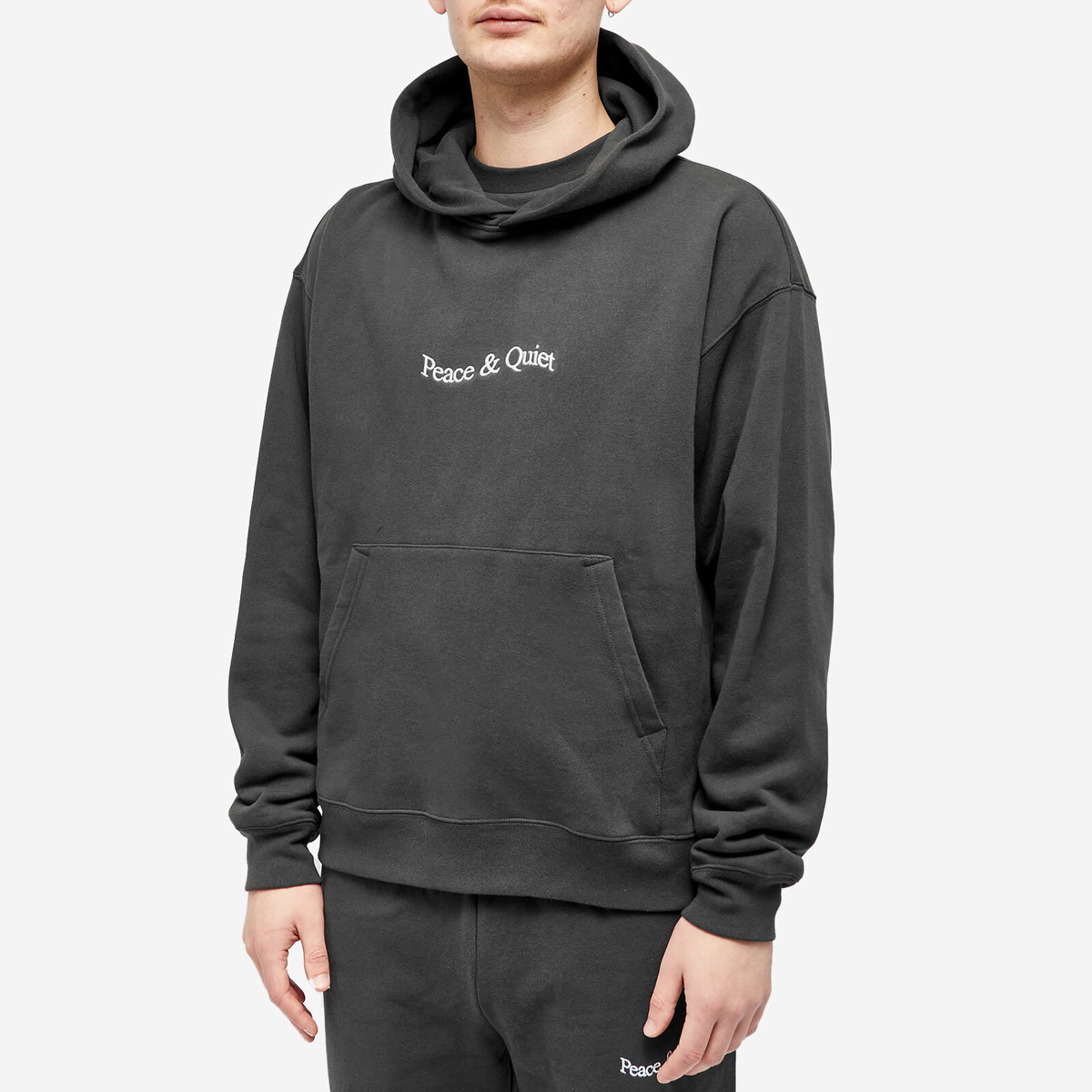 Museum of Peace and Quiet Men's Wordmark Popover Hoodie in Black