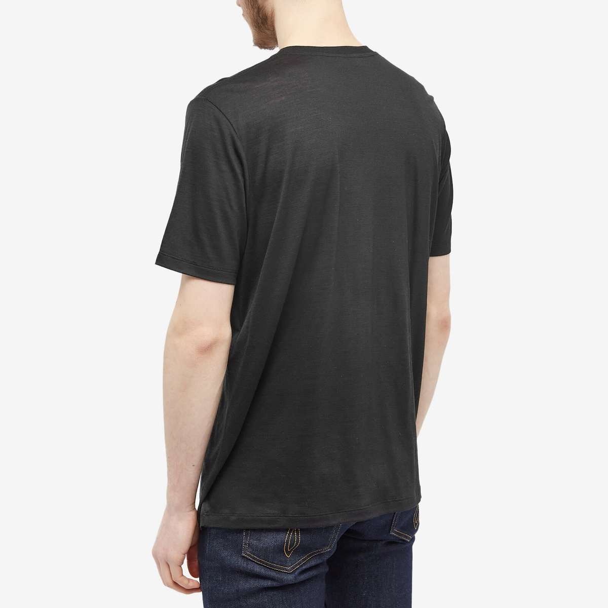 Saint Laurent Men's YSL Logo T-Shirt in Black Saint Laurent