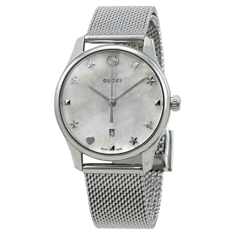 【値下げ】【極美品】GUCCI G-TIMELESS ブラウン Gucci G-Timeless 29 mm stainless steel watch Gucci