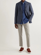 Lardini - Unstructured Striped Cotton-Blend Blazer - Blue