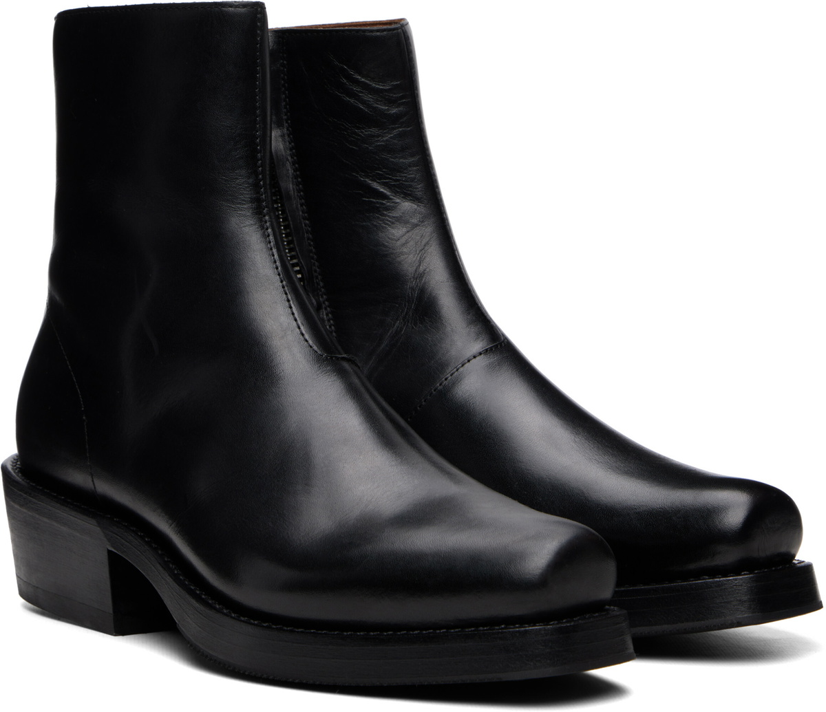 Second/Layer Black Charro Boots