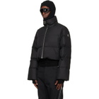 Rick Owens Moncler + Rick Owens Black Cropped Cyclopic Down Jacket