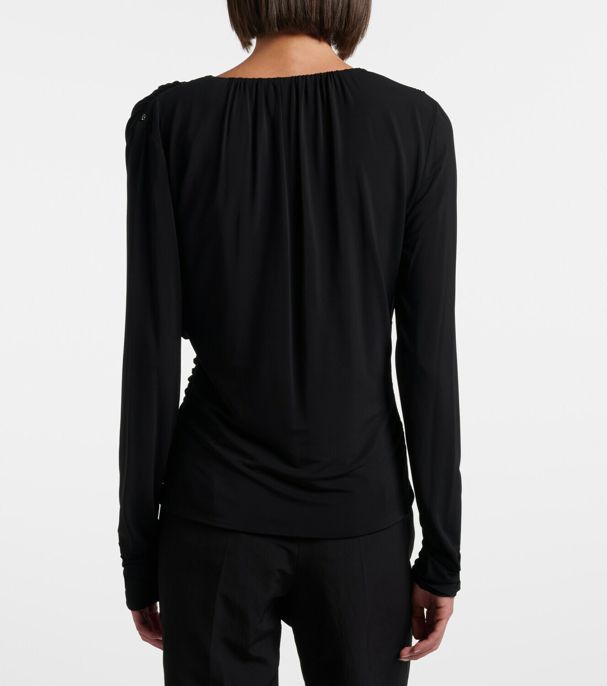 Sportmax Ruched crêpe top
